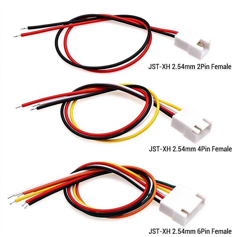 JST XH 2.54mm Pitch Female And Male Connector Cables for LED Strip JST XH 2.54mm Pitch Female And Male Connector Cables for LED Strip
